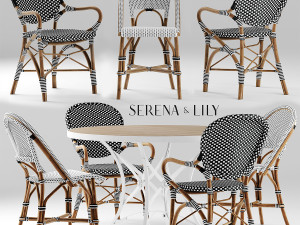 serena and lily chairs 3D Model