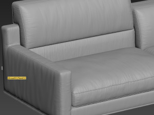sofa frigerio salotti james 3D 모델