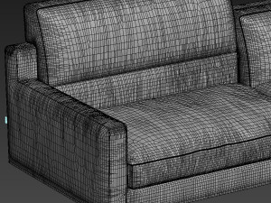 sofa frigerio salotti james 3D 모델