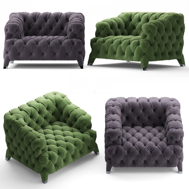 rugiano cloud chair 3D Модель .c4d .max .obj .3ds .fbx .stl .blend 