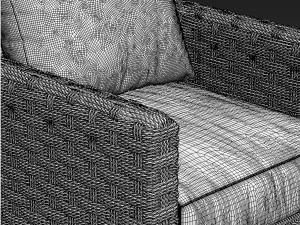 chair bebitalia ray outdoor natural 3D-Modell