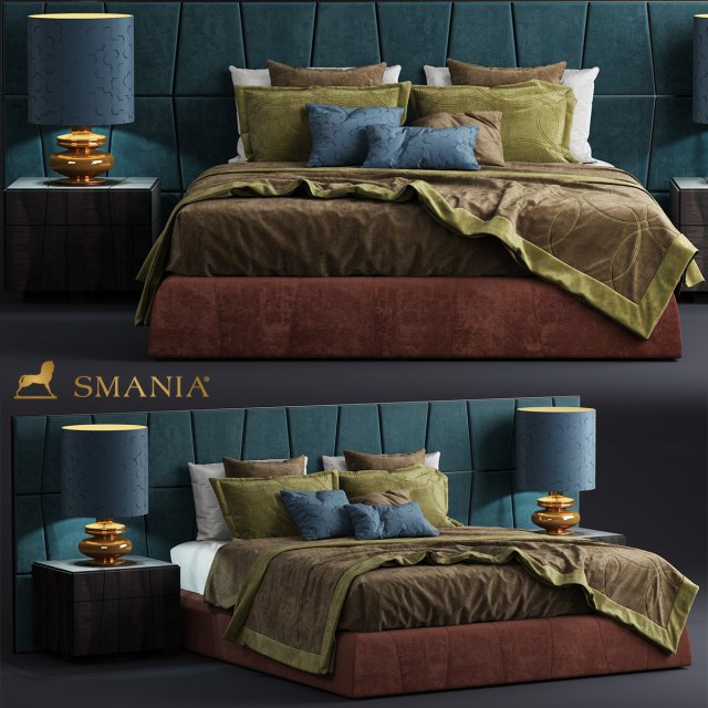 smania colorado bed Modello 3D .c4d .max .obj .3ds .fbx .stl .blend 