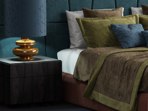 smania colorado bed Modello 3D