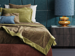 smania colorado bed Modello 3D