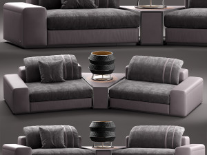 rugiano miami sofa Modello 3D