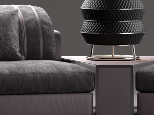 rugiano miami sofa Modello 3D