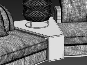 rugiano miami sofa Modello 3D