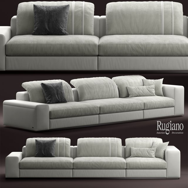 rugiano miami sofa Model 3D .c4d .max .obj .3ds .fbx .stl .blend 