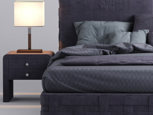 rugiano braid bed 3D 모델
