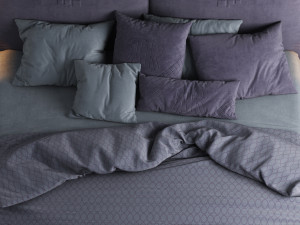 rugiano braid bed 3D 모델