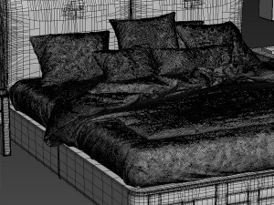 rugiano braid bed 3D 모델