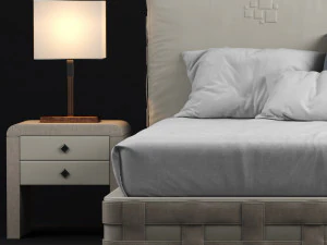 Ł&oacute;żko z warkocza rugiano Model 3D