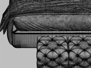 fendi soho bed 3D Модель