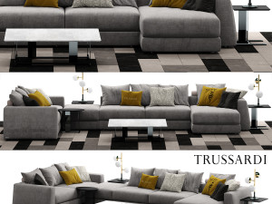 trussardi liam sofa 3D Model