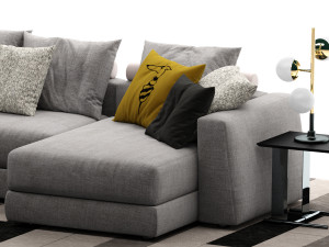 trussardi liam sofa Modello 3D