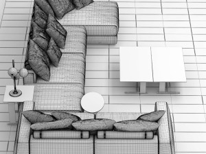 trussardi liam sofa Modello 3D