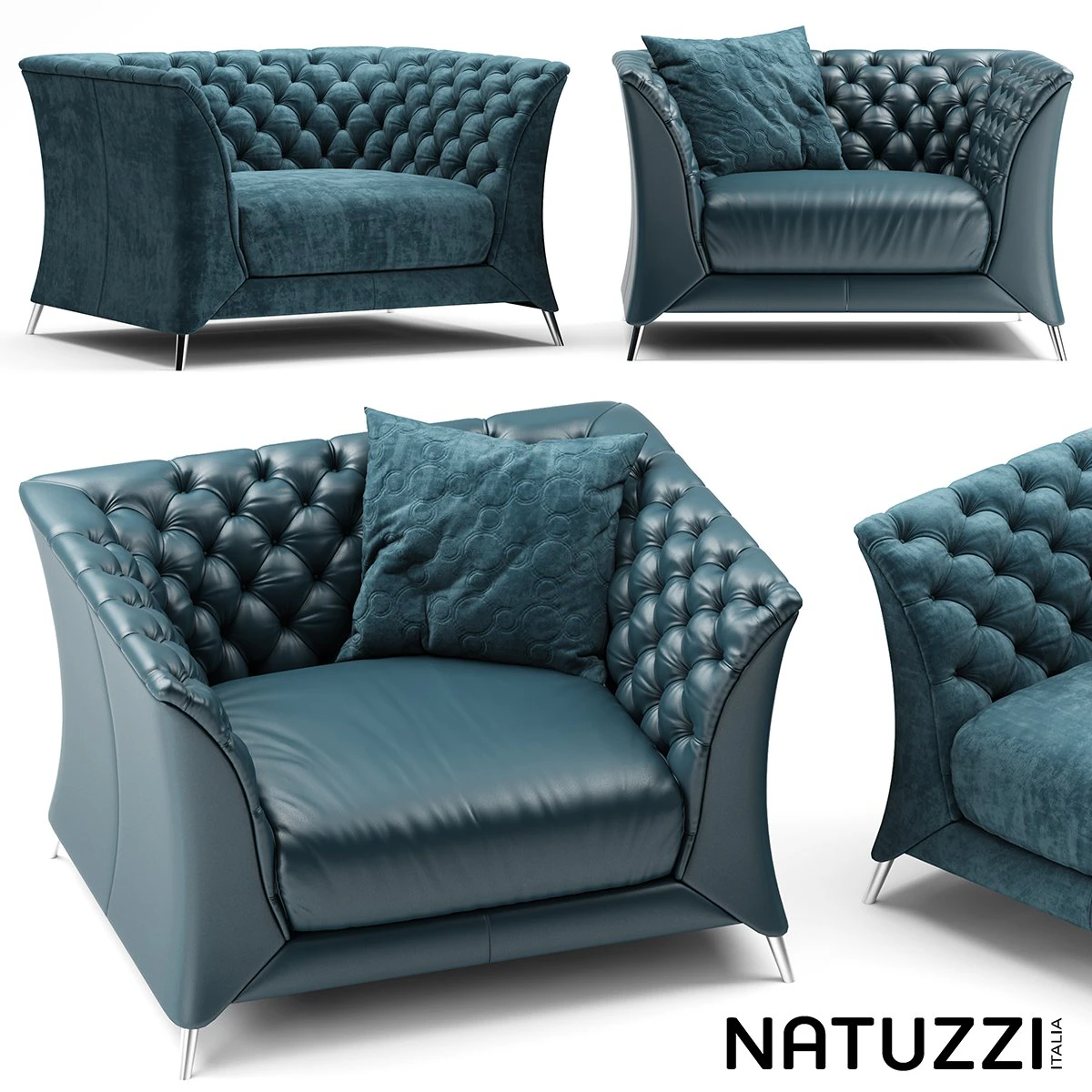 natuzzi la scala chair 3D Model .c4d .max .obj .3ds .fbx .stl .blend 