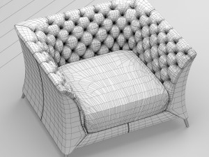 natuzzi la scala chair 3D Model