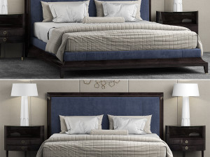 baker moderne platform bed Modèle 3D