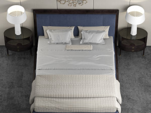 baker moderne platform bed Modelo 3D