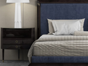baker moderne platform bed Modelo 3D