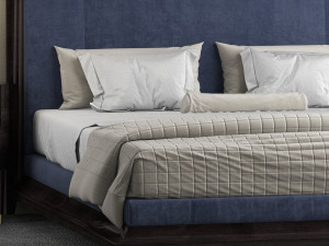 baker moderne platform bed Modelo 3D