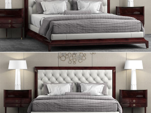 baker moderne platform bed 3D Model