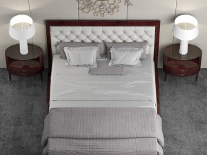 baker moderne platform bed Modelo 3D