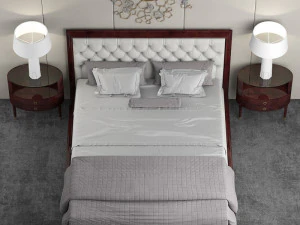 baker moderne platform bed 3D Model