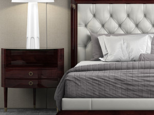baker moderne platform bed Modelo 3D