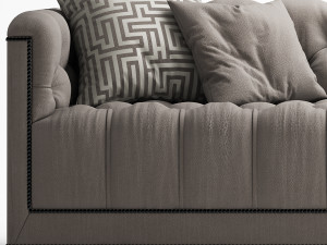 sofa baker paris loveseat 3D Модель