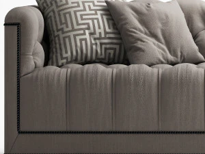 sofa baker paris loveseat 3D Model