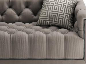 sofa baker paris loveseat 3D Модель