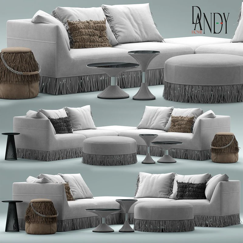 gamma marilyn sofa 3D Model .c4d .max .obj .3ds .fbx .stl .blend