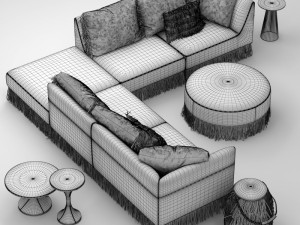 gamma marilyn sofa 3D Model