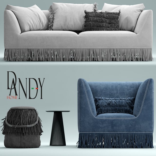gamma marilyn armchair and sofa Model 3D .c4d .max .obj .3ds .fbx .stl .blend 