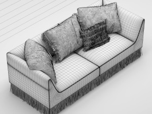 gamma marilyn armchair and sofa Model 3D
