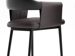 trussardi casa larzia chair and table 3D-Modell