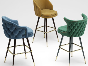 deer spring bar stool Modelo 3D