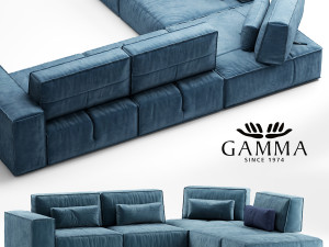 gamma soho sofa 3D Model