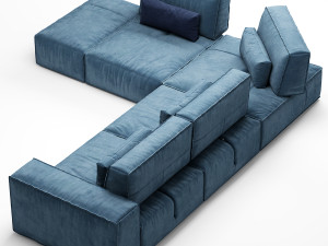 gamma soho sofa 3D Model