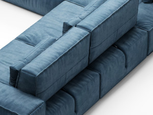 gamma soho sofa 3D Model