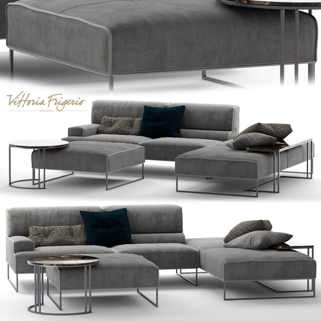 frigerio salotti cloud Modèle 3D .c4d .max .obj .3ds .fbx .stl .blend 