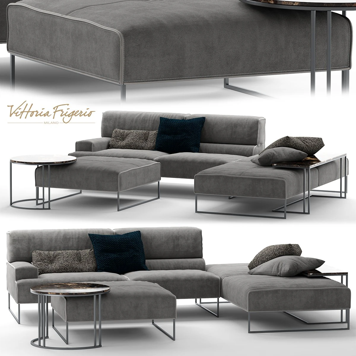 frigerio salotti cloud 3D Model .c4d .max .obj .3ds .fbx .stl .blend 