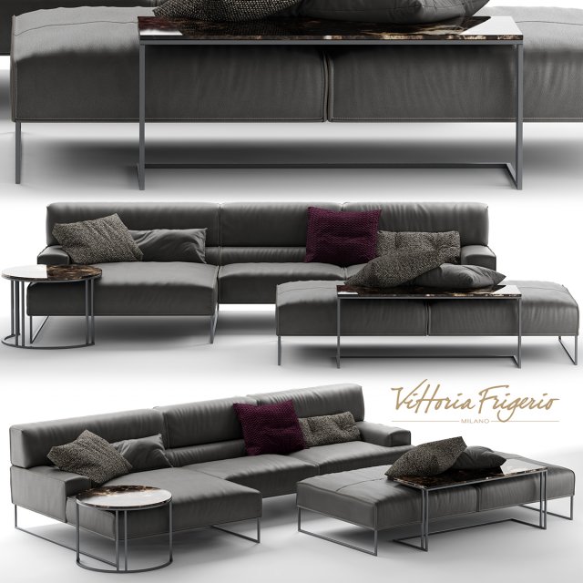 frigerio salotti cloud Model 3D .c4d .max .obj .3ds .fbx .stl .blend 