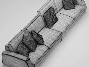 frigerio salotti divani davis class 3D Model