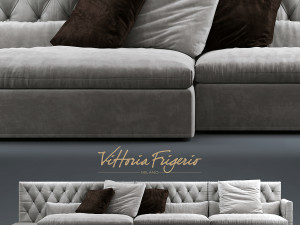 dominio capitonne frigerio salotti 3Dモデル