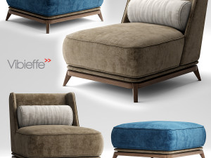 vibieffe opera armchair 3D मॉडल