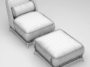 vibieffe opera armchair 3D Model