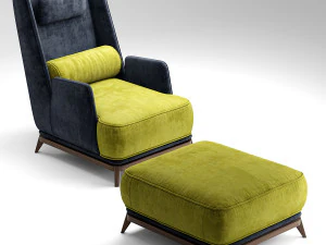 vibieffe opera armchair 3D Model